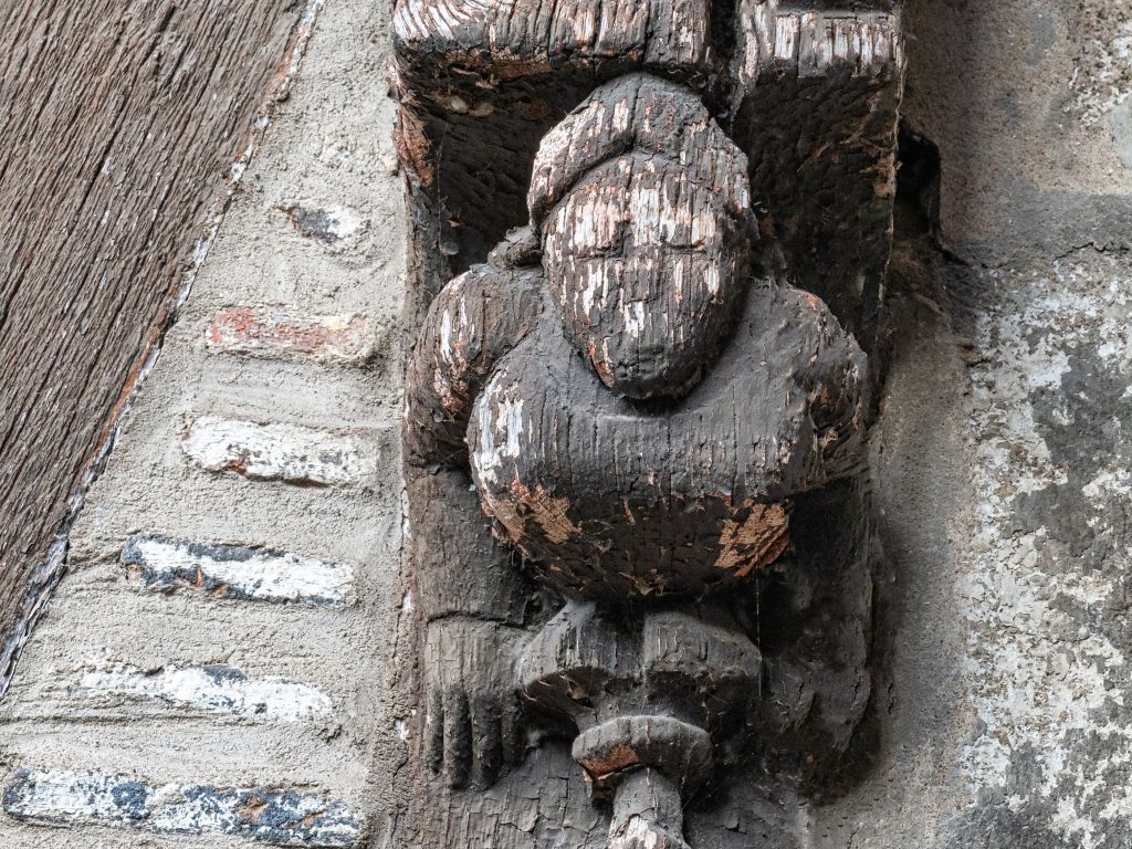 Décor d'une maison à pans de bois à Parthenay - Agrandir l'image (fenêtre modale)